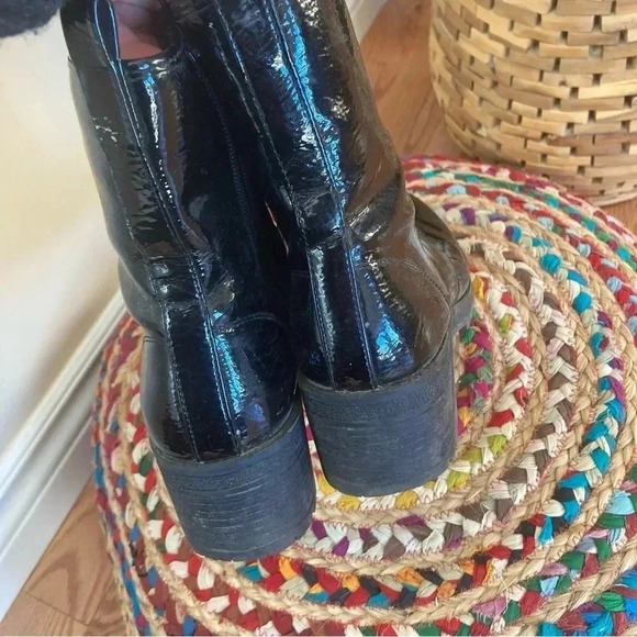 Madden Girl patent moto combat lace boots eloisee - Picture 3 of 9